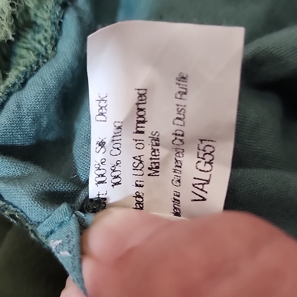 Bella Notte valentina silk/gauze whimsical Crib Bedskirt - Picture 7 of 7